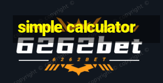 simple calculator