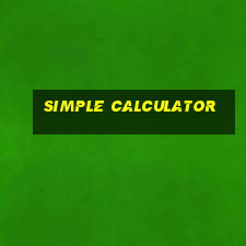 simple calculator