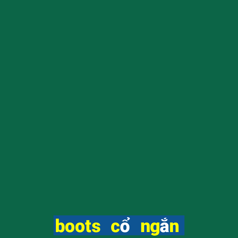 boots cổ ngắn đế bệt