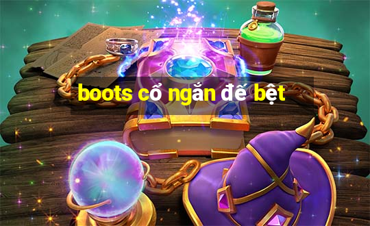 boots cổ ngắn đế bệt