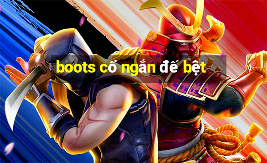 boots cổ ngắn đế bệt