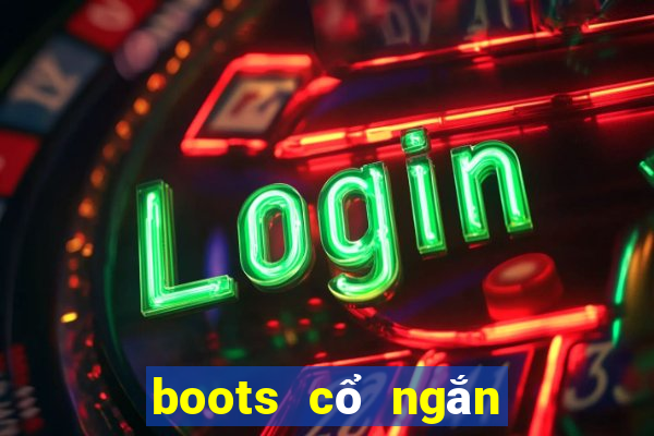 boots cổ ngắn đế bệt