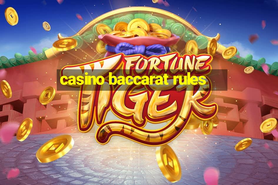 casino baccarat rules