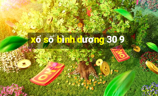 xổ số bình dương 30 9