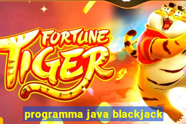 programma java blackjack