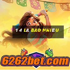 1 4 là bao nhiêu