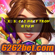 xổ số các ngày trong tuần