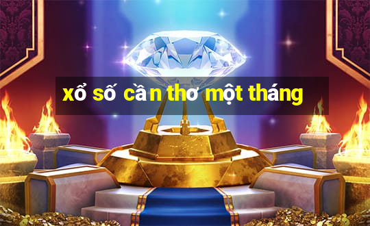 xổ số cần thơ một tháng