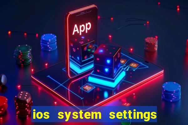 ios system settings game center