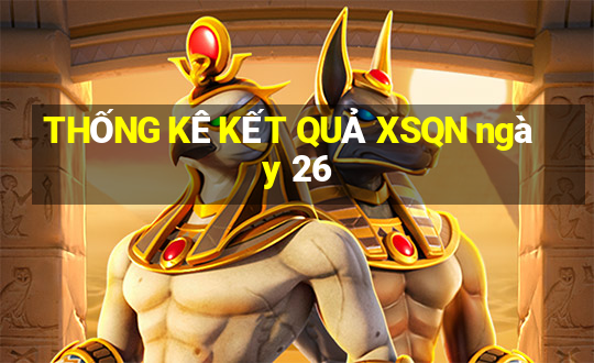 THỐNG KÊ KẾT QUẢ XSQN ngày 26