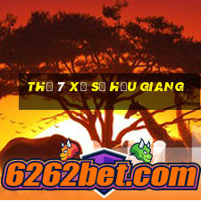 thứ 7 xổ số hậu giang