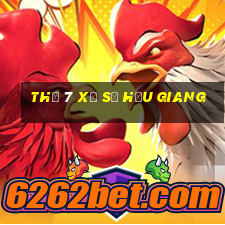 thứ 7 xổ số hậu giang