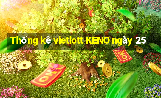 Thống kê vietlott KENO ngày 25