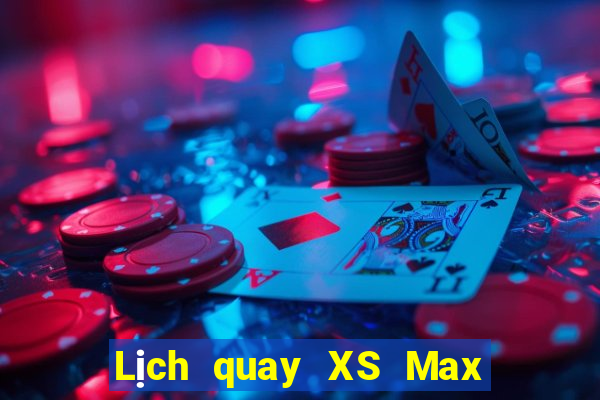 Lịch quay XS Max 4D ngày thứ năm