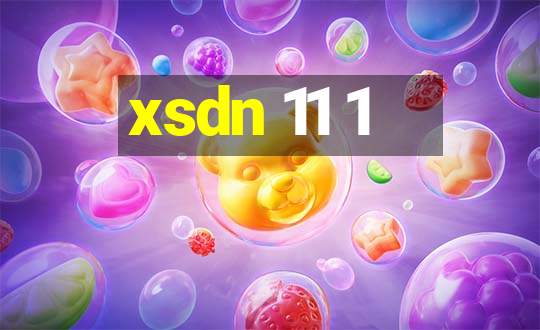 xsdn 11 1