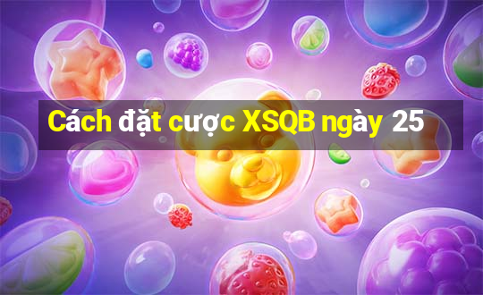 Cách đặt cược XSQB ngày 25