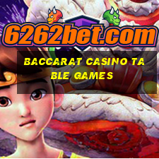 baccarat casino table games