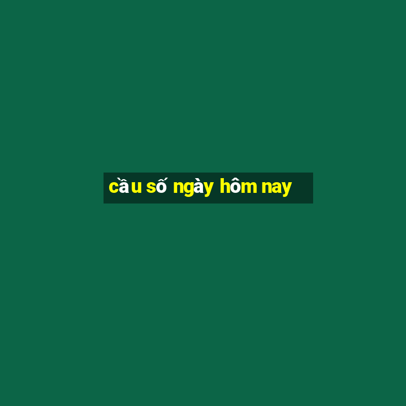 cầu số ngày hôm nay