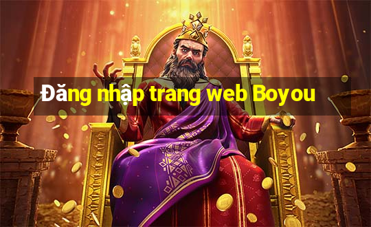 Đăng nhập trang web Boyou