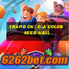 Trang chủ của Color Seed Hall