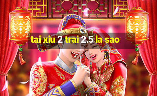 tai xiu 2 trai 2.5 la sao