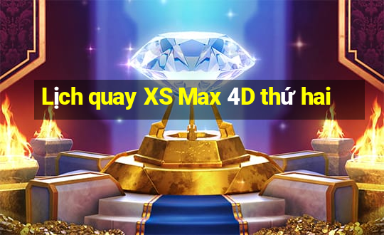 Lịch quay XS Max 4D thứ hai