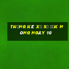 Thống kê Xổ Số Đắk Nông ngày 10