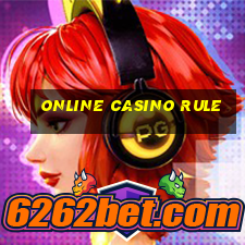 online casino rule