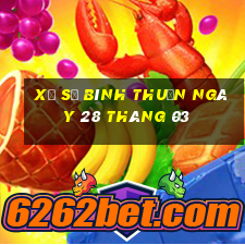 xổ số bình thuận ngày 28 tháng 03