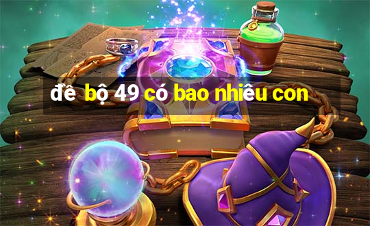 đề bộ 49 có bao nhiêu con