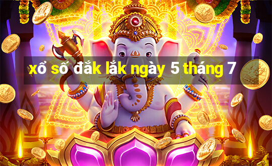 xổ số đắk lắk ngày 5 tháng 7