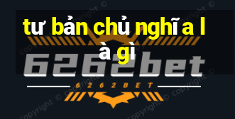 tư bản chủ nghĩa là gì