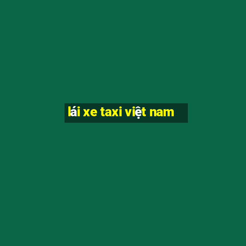 lái xe taxi việt nam