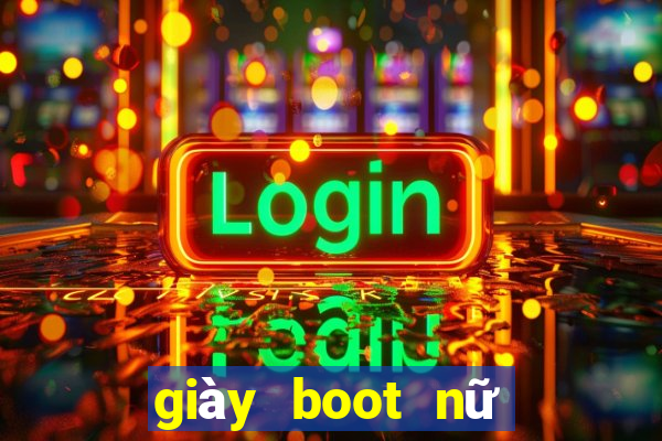 giày boot nữ cổ thấp de bệt