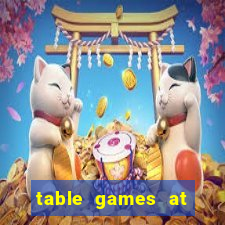 table games at parx casino