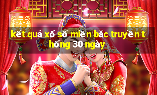 kết quả xổ số miền bắc truyền thống 30 ngày