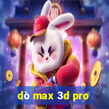 dò max 3d pro