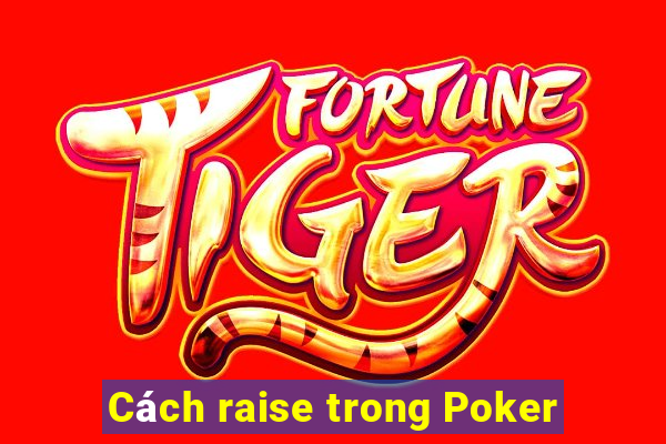 Cách raise trong Poker