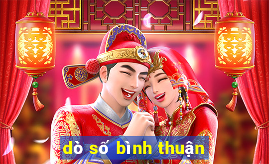 dò số bình thuận