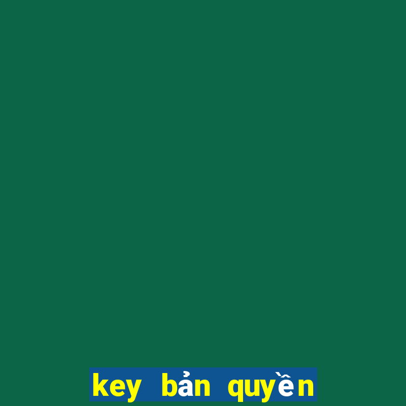 key bản quyền win 10