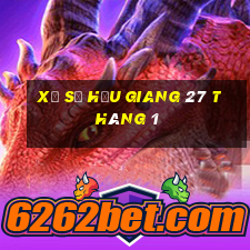 xổ số hậu giang 27 tháng 1