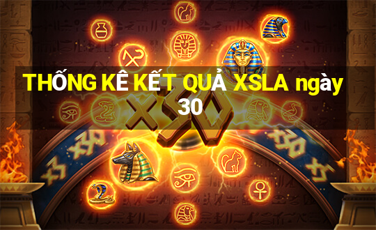 THỐNG KÊ KẾT QUẢ XSLA ngày 30