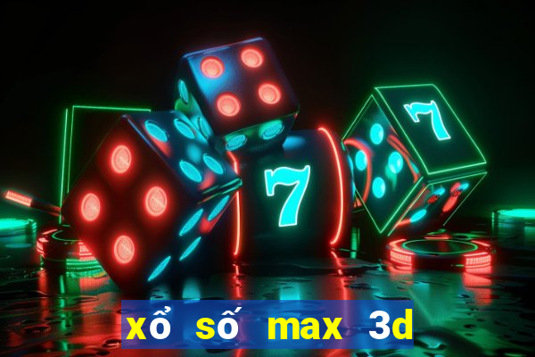 xổ số max 3d minh ngọc