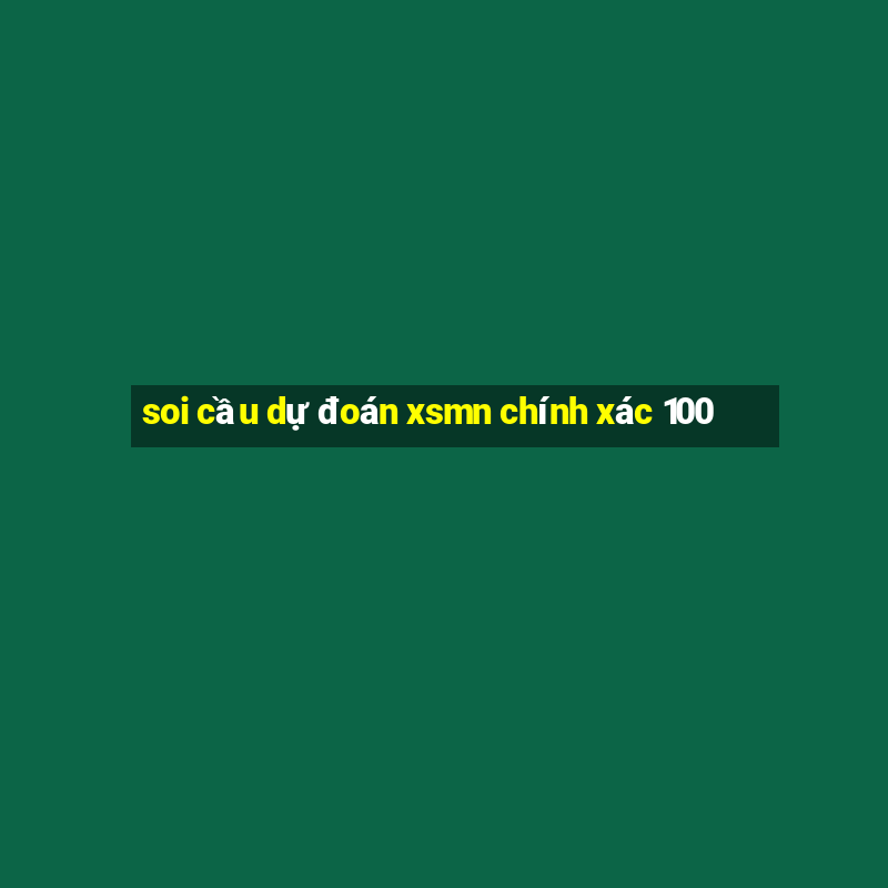 soi cầu dự đoán xsmn chính xác 100