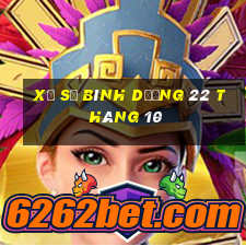 xổ số bình dương 22 tháng 10