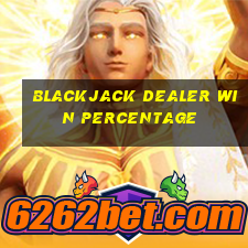 blackjack dealer win percentage