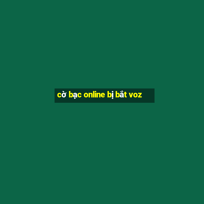 cờ bạc online bị bắt voz