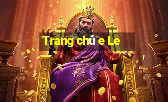 Trang chủ e Le