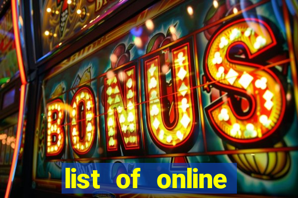 list of online casino uk