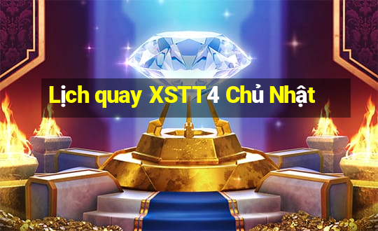 Lịch quay XSTT4 Chủ Nhật